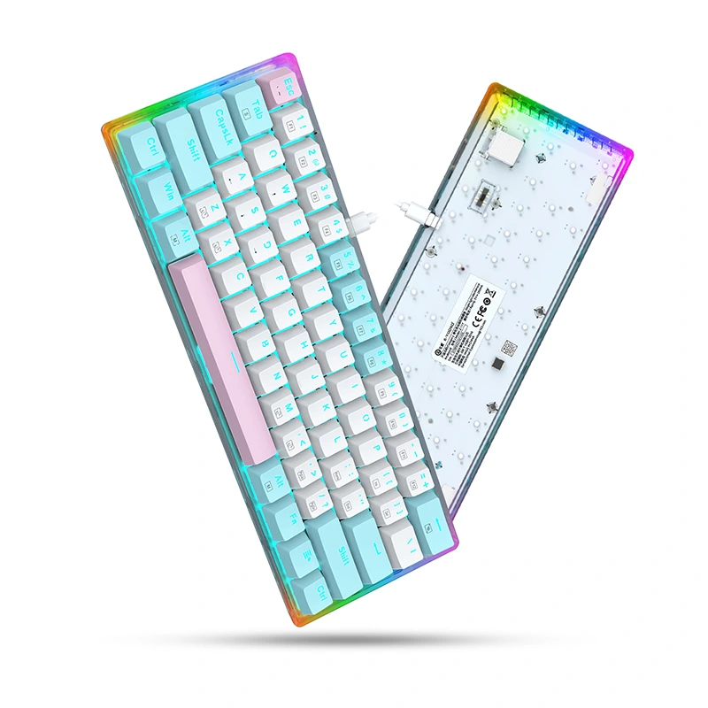 61 Ki Uea Mīkini Mechanical Pāʻani Keyboard